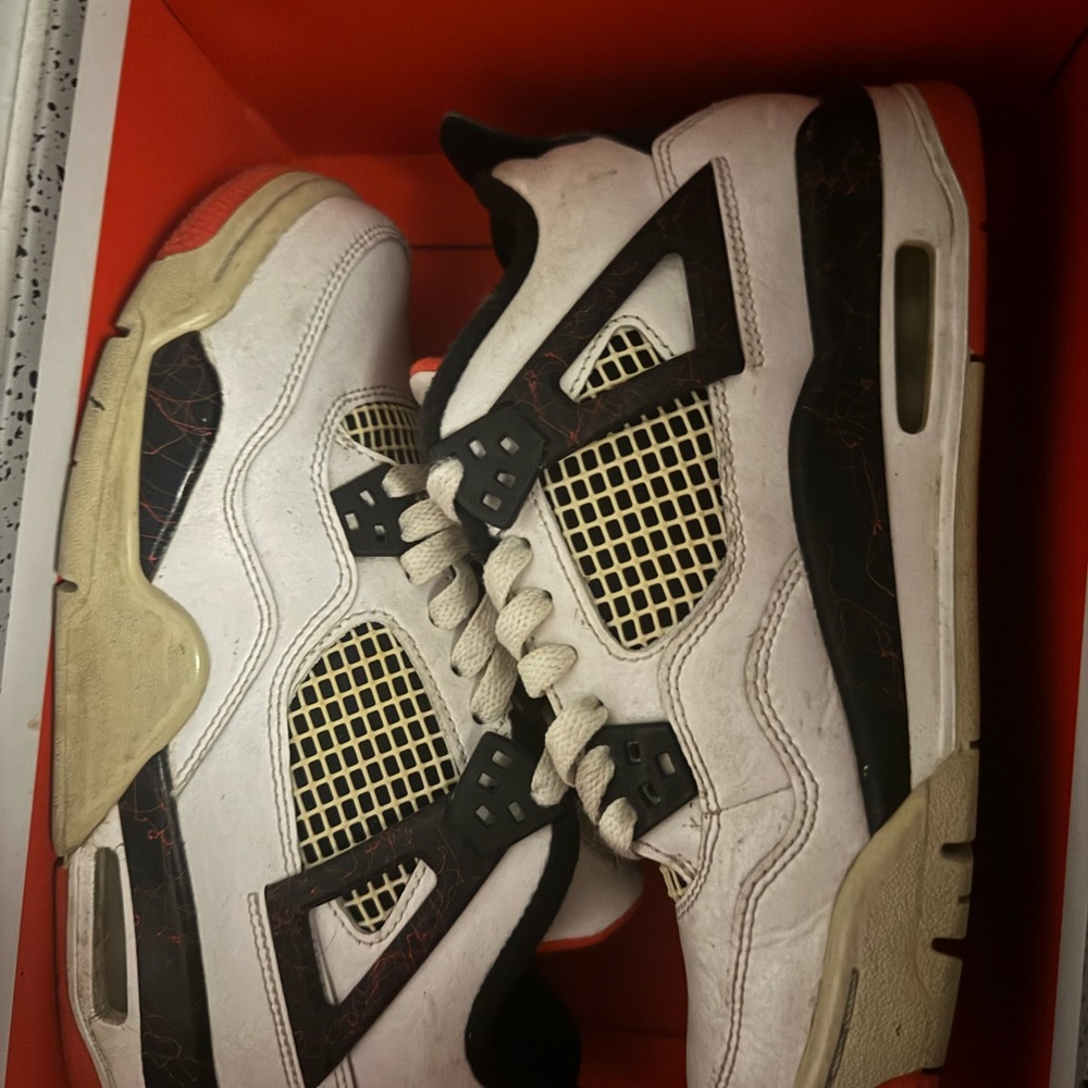Women's White and Black Sneakers